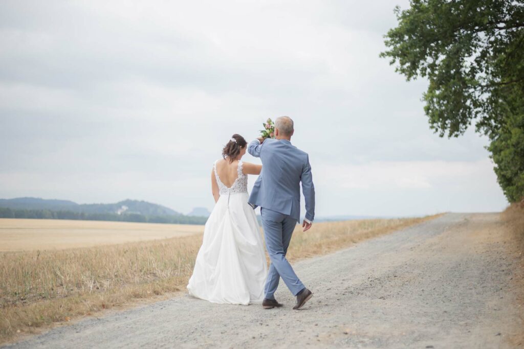 Brautpaarshooting in der sächsischen Schweiz - Hochzeitsfotograf