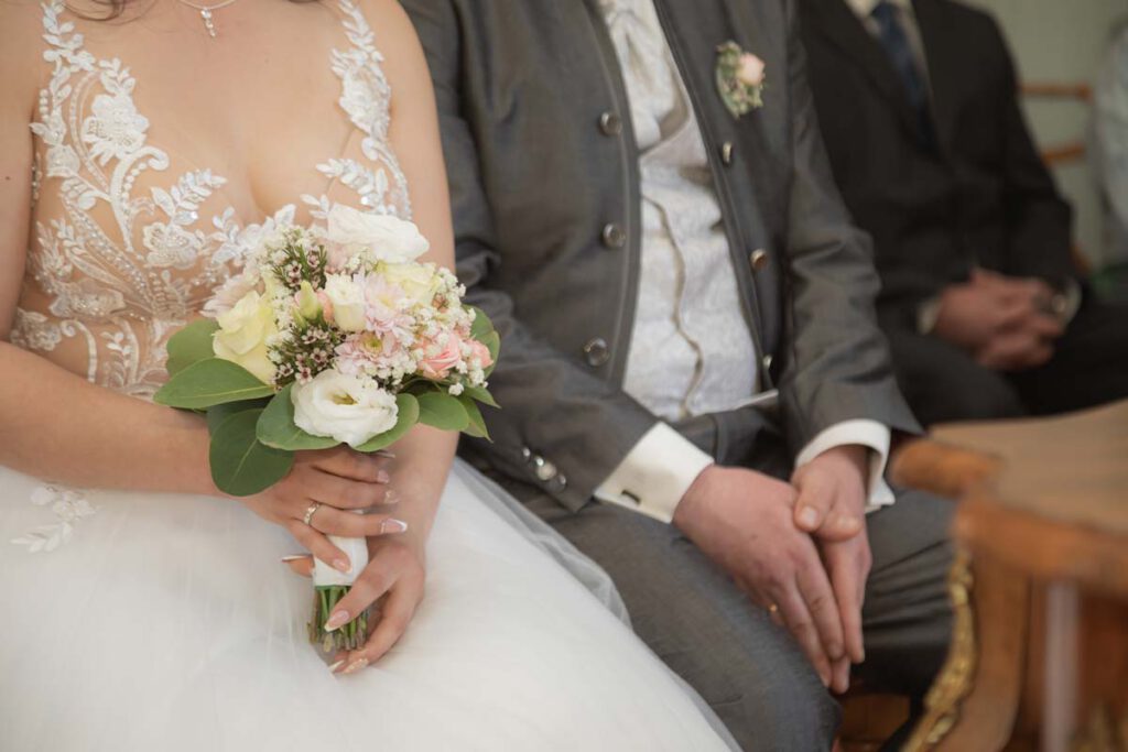 Detailaufnahme Hochzeit Schloss Burgk